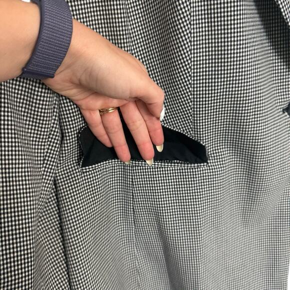 Lane Bryant Black White Check Perfect Drape One-Button Blazer size 22 NEW Tags - Picture 9 of 15